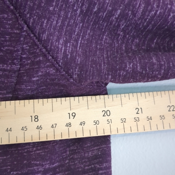 Lot 2 32 Degree Heat Sweat Shirts Women's  Large Purple/Green Cowl Neck Active - Picture 4 of 8